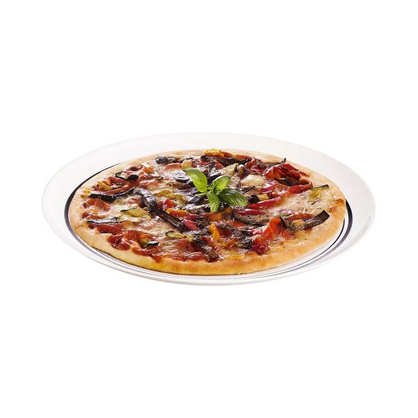 Pizza Plate Luminarc Firend s Time Bistro White Black Glass Ø 32 cm (12 Units) Discount