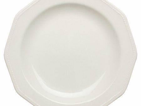 Flat plate Churchill Artic White Ceramic White China crockery Ø 27 cm (6 Units) on Sale