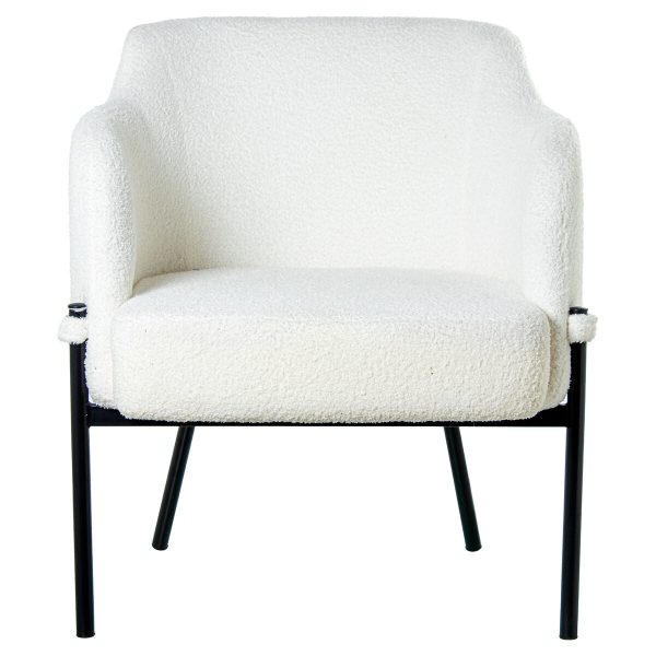 Armchair Alexandra House Living White 44 x 81 x 73 cm Online Sale