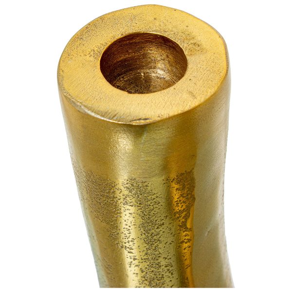 Candle Holder Alexandra House Living Golden Aluminium 21 x 20 x 8 cm Online Sale